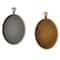 Found Objects™ Silver & Gold Oval Frame Pendants by Bead Landing™
